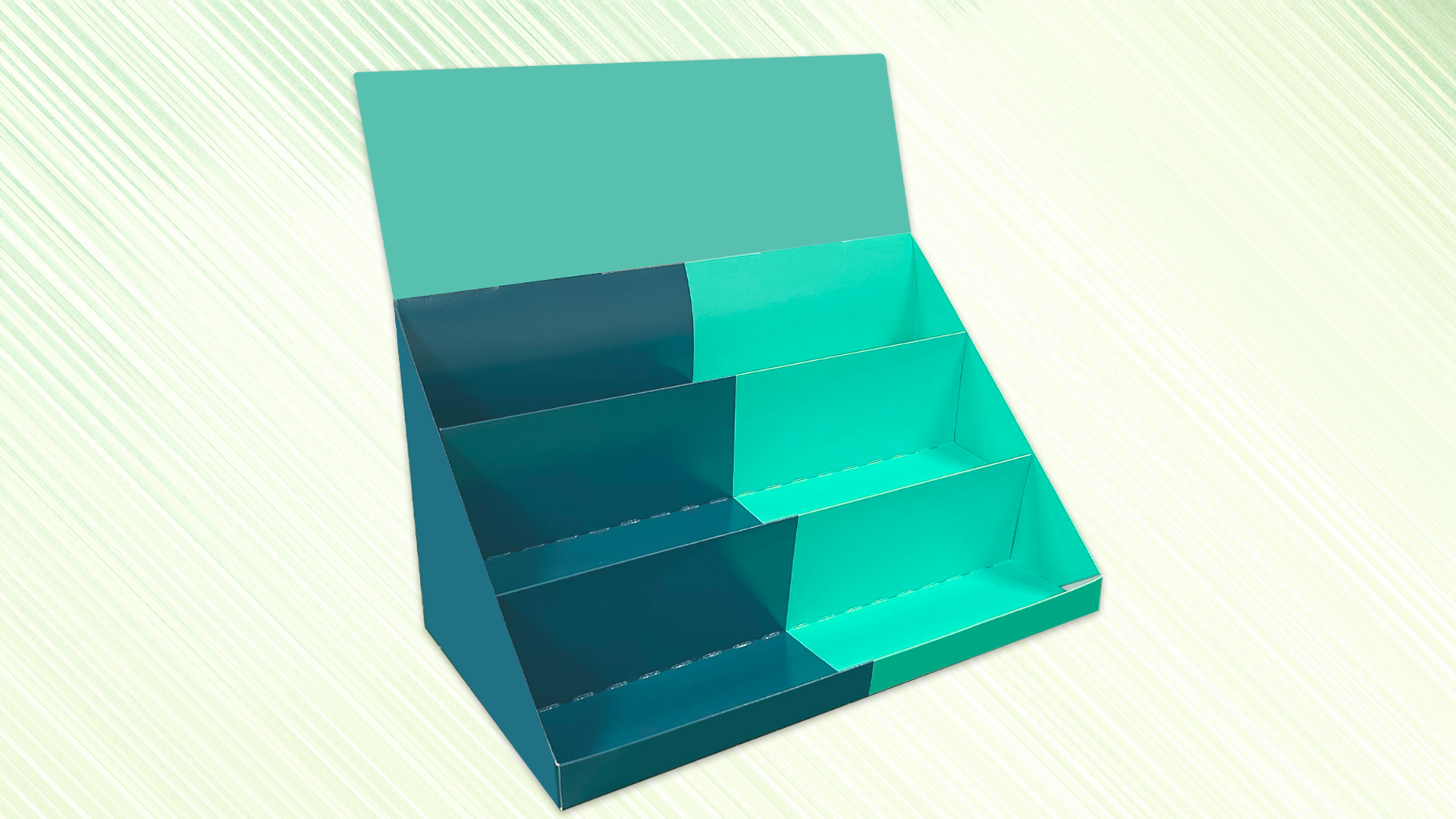 ひな壇付きカウンター什器